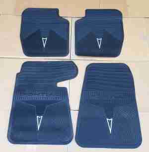 1966-72Accessory Rubber Floor Mats, Black, set of four, 1966-72 TLMGTO & 1970-72 Full Size