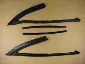 1966-67 TLMGTO Vent Window Weatherstrip, 2dr Hardtop & Conv