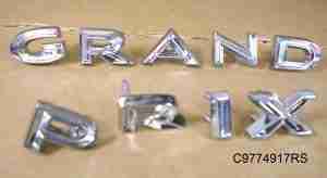 1964 Grand Prix Fender Letter set