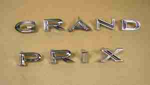 1965 Grand Prix Front Fender Letter Set