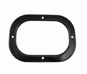 1965-72 Manual Transmission Shift Boot Trim Plate, Black, see description for applications