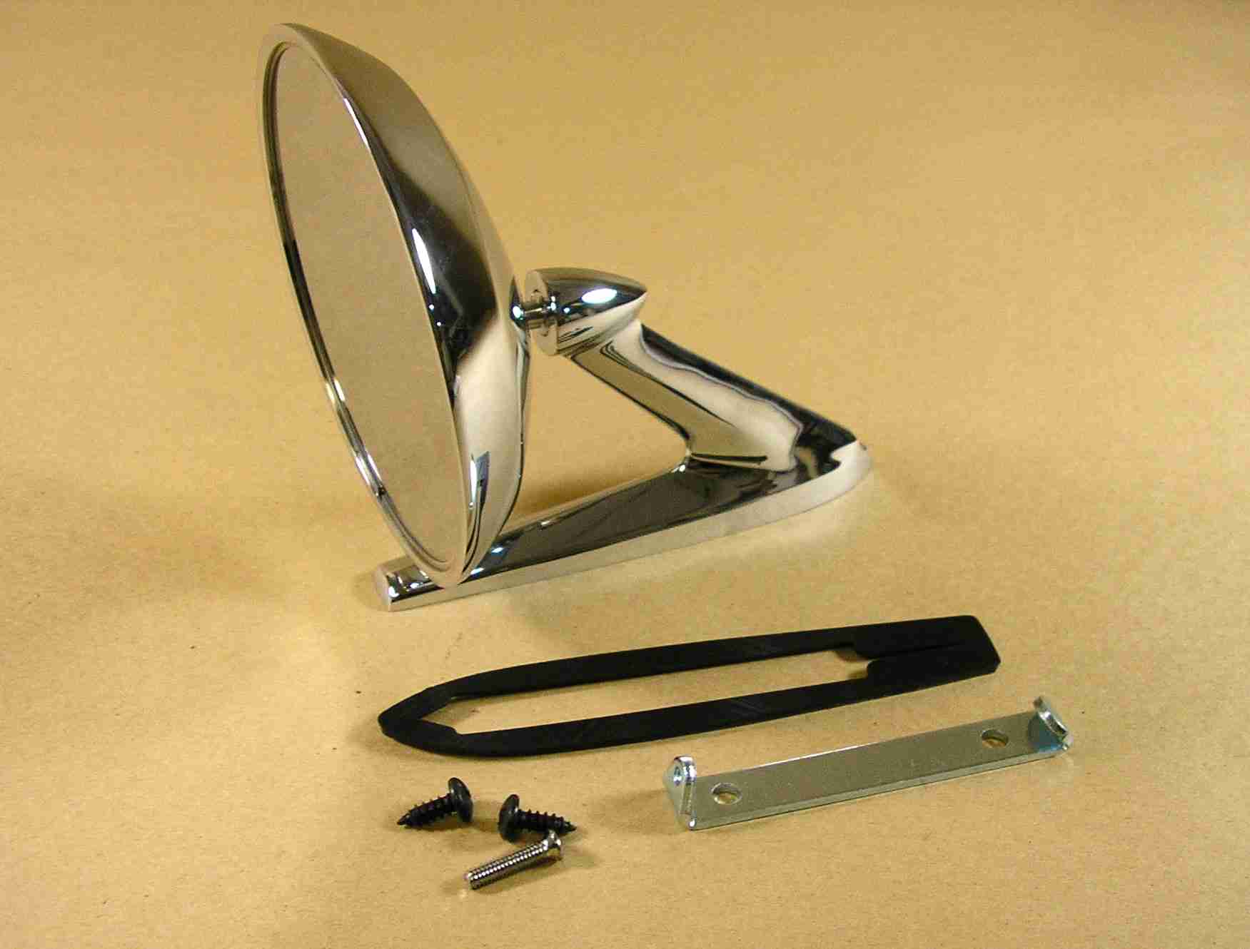 1963-68 outside door mirror; 64-68 A body,63-68 full size, 68 F exterior mirror LR