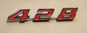 1967 Fender Emblem Pair, ''428'' GM # 9787948 & 9787949