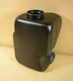 1967-68 Molded Black Plastic Reproduction Windshield Washer Fluid Jar, 1967 A body and B body, 1968 B body only