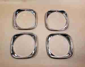 1969-70 GP....Head light bezel set of 4 pieces