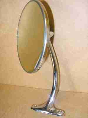 1937-48 RH Exterior Rearview ?King Bee" Door Mirror, chrome plated