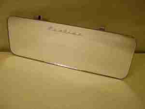 1955-77 Rectangular Clip-On Sunvisor Vanity Mirror w/ “Pontiac” Script, 10” x 3 1/2”