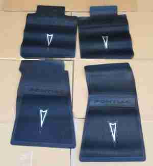 1967-69 Accessory Rubber Floor Mat Set, 4 pieces, All 1967-69 Firebird, in black