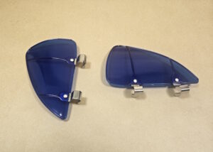 1935 1954 Accessory Vent Window Wind Deflectors. Pontiac with Diagonal Vents, Blue