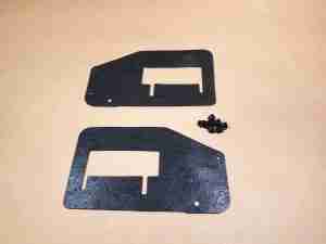 1968-70 Radiator to Frame Seal Seal Kit, w/ clips, fits between radiator support and frame ends, 1968-70 Full Size