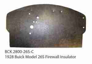 1928 Buick Model 26S Flat Firewall Pad