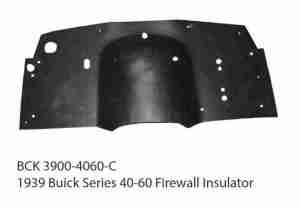 1939 Buick Series 40-60 Firewall Pad