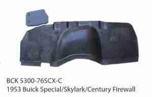 1953 Buick Special Skylark & Century Firewall Pad..est 29 x 20 x 17 7lbs