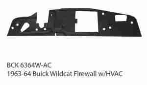 1963 1964 Buick Wildcat Firewall Pad with Air Conditioning 20 x 14 x 7 5 lbs