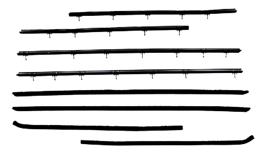 1966-67 AUTHENTIC 8 Piece Felt Kit, Buick Skylark 2 Door Sedan fuzzy