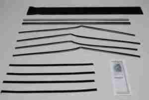 1955-57 AUTHENTIC 12 Piece Felt Kit, Chevy Fullsize 4 Door Hardtop Except Bel Air