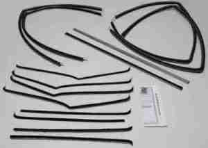 1955-57 AUTHENTIC 14 Piece Felt Kit, Chevy Fullsize Deluxe 4 Door Sedan Except Bel Air