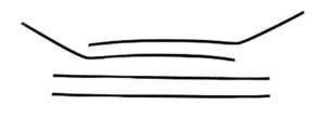 1955-57 AUTHENTIC 4 Piece Felt Kit Inners Only, Chevy Fullsize 2 Door Hardtop fuzzy