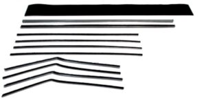 1955-57 AUTHENTIC 10 Piece Felt Kit, Chevy Fullsize Convertible fuzzy