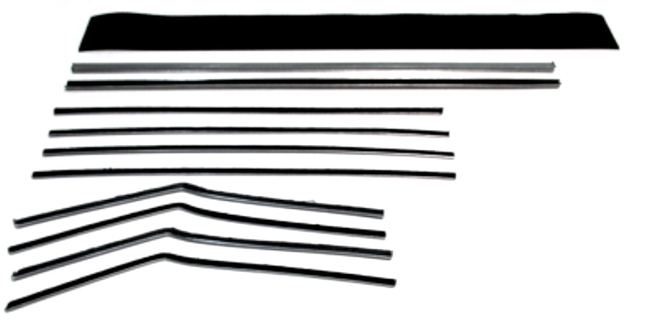 1955-57 AUTHENTIC 10 Piece Felt Kit, Chevy Fullsize Convertible fuzzy