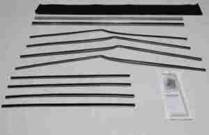 1955-57 AUTHENTIC 10 Piece Felt Kit, Chevy Bel Air 4 Dr Hardtop