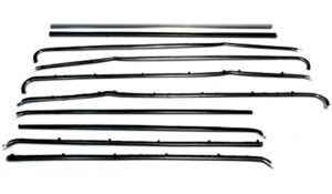 1955-57 AUTHENTIC 10 Piece Felt Kit, Chevy Fullsize 2 Door Sedan All Except Bel Air fuzzy