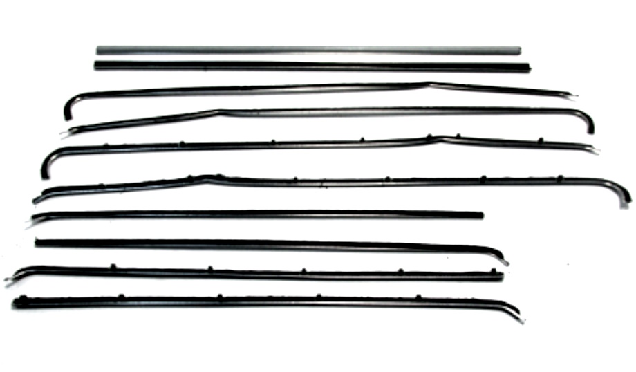 1955-57 AUTHENTIC 10 Piece Felt Kit, Chevy Fullsize 2 Door Sedan All Except Bel Air fuzzy