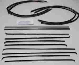 1955-57 AUTHENTIC 14 Piece Felt Kit, Chevy Fullsize Deluxe 2 Door Station Wagon