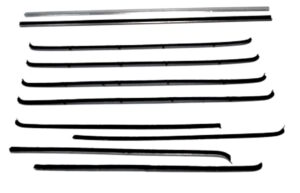 1955-57 AUTHENTIC 8 Piece Felt Kit, Chevy Fullsize 4 Door Wagon Except Bel Air fuzzy