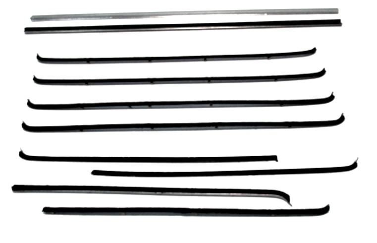 1955-57 AUTHENTIC 8 Piece Felt Kit, Chevy Fullsize 4 Door Wagon Except Bel Air fuzzy