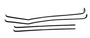 1955-57 AUTHENTIC 4 Piece Felt Kit Inners Only, Chevy 210 Or Bel Air 2 Door Sedan fuzzy