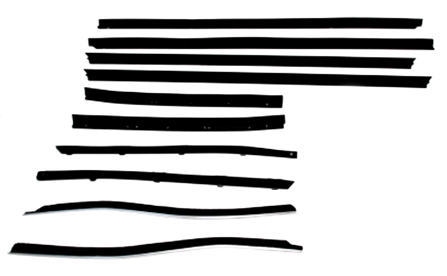 1971-74 AUTHENTIC 10 Piece Felt Kit, Cadillac El Dorado Convertible fuzzy