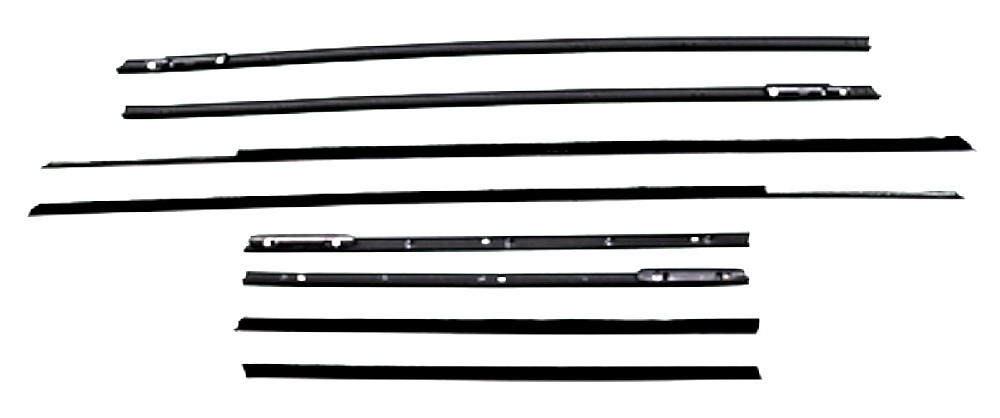 1963-64 AUTHENTIC 8 Piece Felt Kit, Cadillac 2 Door Hardtop fuzzy