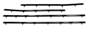 1966-67 AUTHENTIC 4 Piece Felt Kit Inners Only, Chevy Chevelle 2 Door Hardtop fuzzy