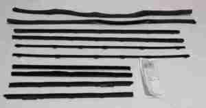 1965 AUTHENTIC 10 Piece Felt Kit & Glass Run Set, Chevy Chevelle Convertible Superkit