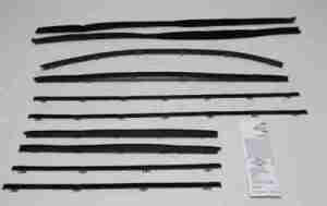 1965 AUTHENTIC 10 Piece Felt Kit & Glass Run Set, Chevy Chevelle 4 Door Sedan Superkit