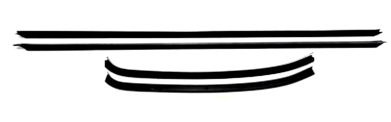 1969 REPLACEMENT 4 Piece Felt Kit Outers only, Chevy Chevelle 2 Door Hardtop fuzzy