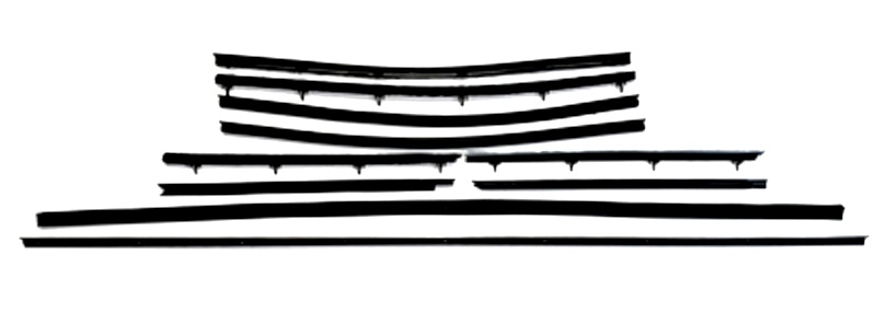 1969-72 AUTHENTIC 10 Piece Felt Kit, Chevy Chevelle Concourse 4 Door Station Wagon With Tailgate Inner & Outer fuzzy