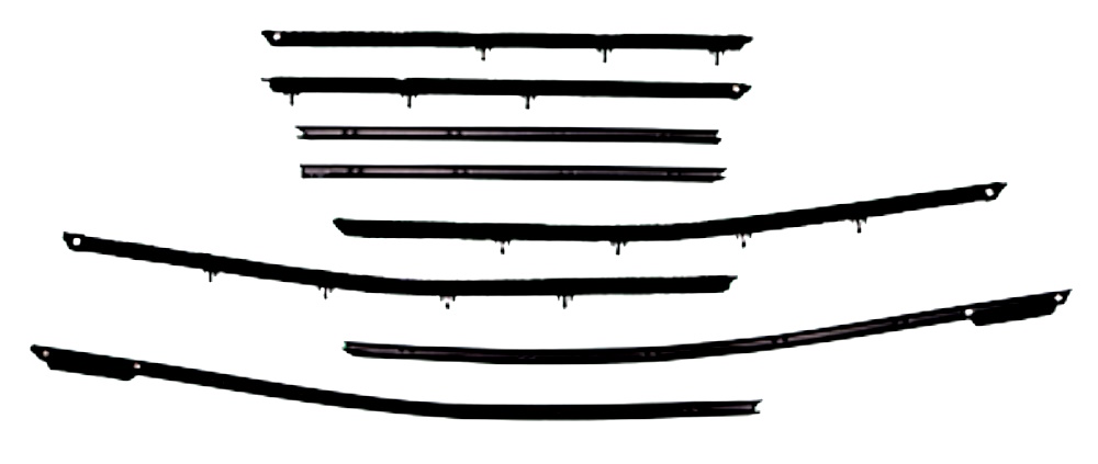 1968 AUTHENTIC 8 Piece Felt Kit, Chevy Chevelle 4 Door Hardtop fuzzy