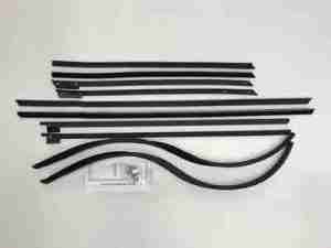 1965 AUTHENTIC 10 Piece Felt Kit & Glass Run Set, Chevy Impala 2 Door Hardtop Superkit