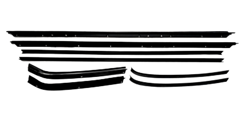 1971-73 REPLACEMENT 8 Piece Felt Kit, Chevy Impala 2 Door Sport Coupe fuzzy