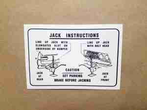 1961 Jack Instructions, Pontiac