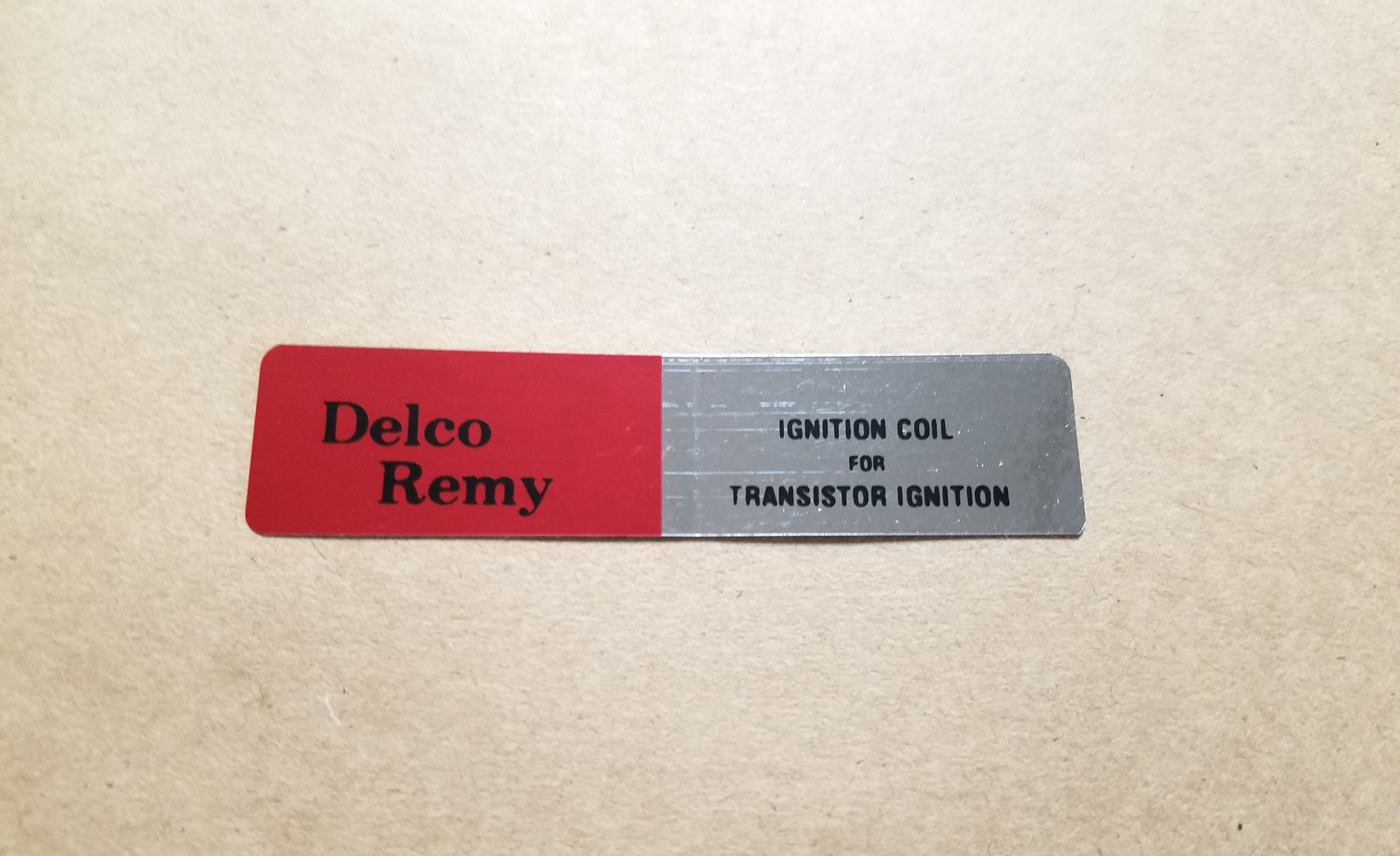 1963 Transistor Ignition Coil decal