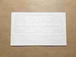 1933-48 White Oil Bath Air Cleaner Service Instruction Decal, rectangular