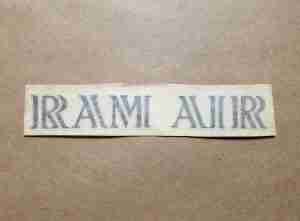 1969-70 Ram Air Hood Decal, Black, GM 9794723, TLMGTO & Firebird w/ Ram Air
