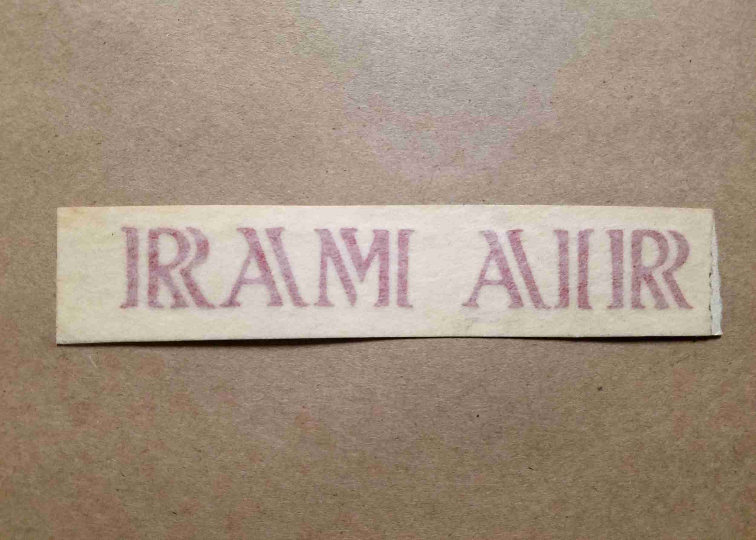 1969-70 Ram Air Hood Decal, Red, GM 9794722, TLMGTO & Firebird w/ Ram Air