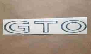 1968- 73 GTO Fender & Quarter Decal, Black, GM# 479920