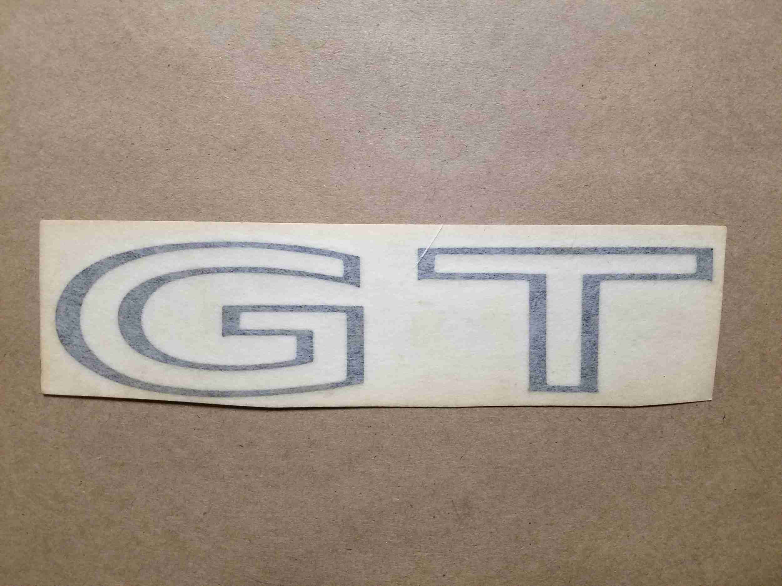 1973-75 Deck Lid Decal, Black, GM 498232, 1973-75 Lemans "GT"