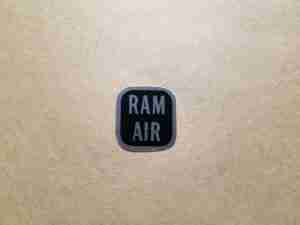 1969-70 TLMGTO & Firebird w/ Ram Air Ram Air Knob Decal, GM 6486684,