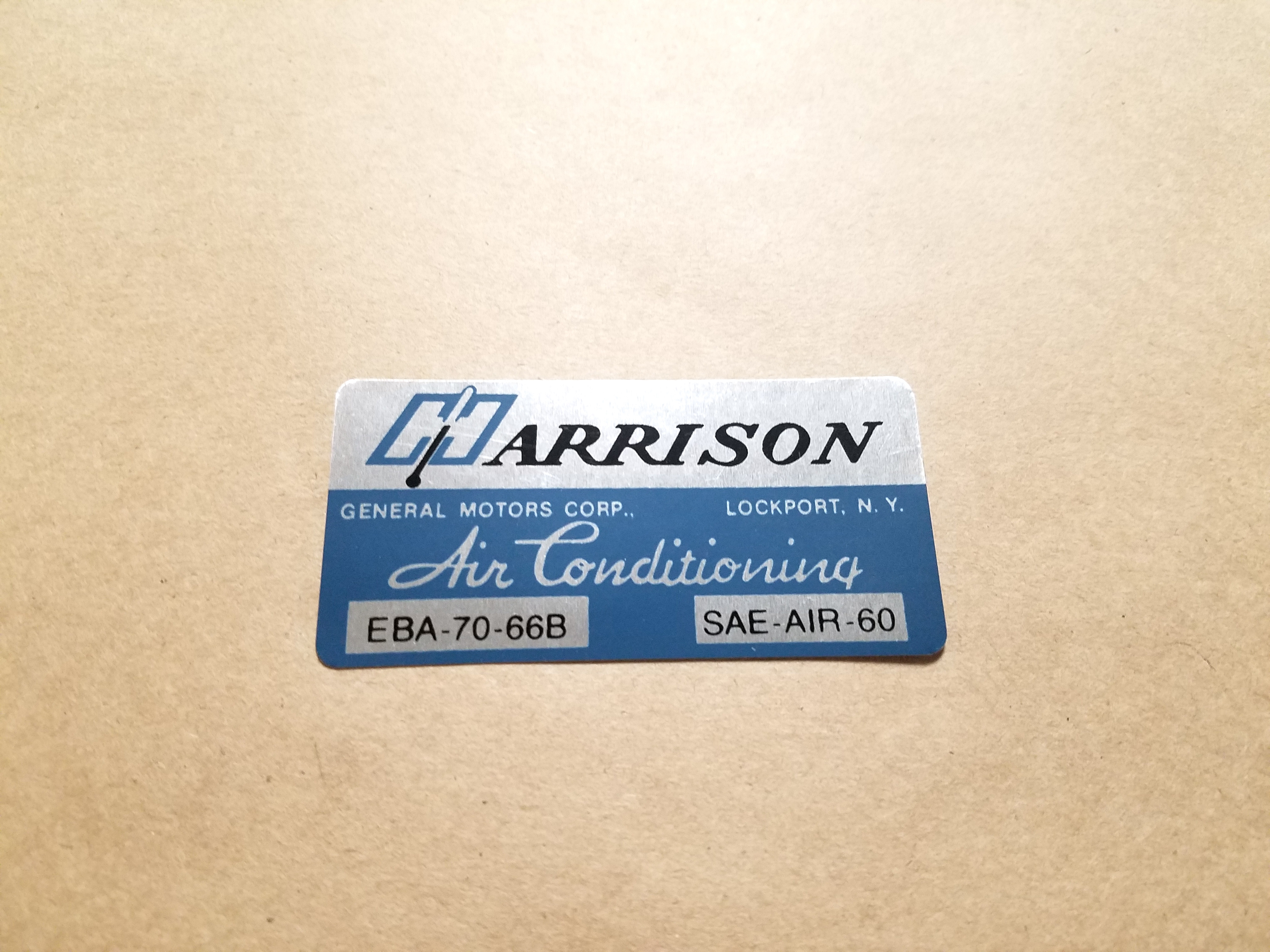 1966 Decal Firgidaire Air Conditioner Compressor